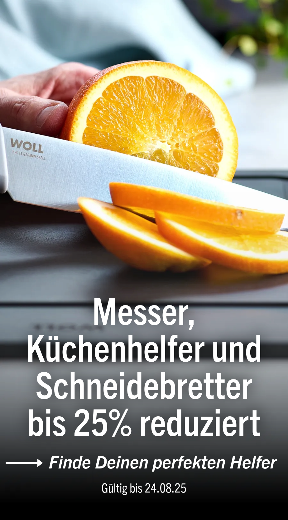 Bis zu 25% auf Messer, Schneidebretter und Küchenhelfer